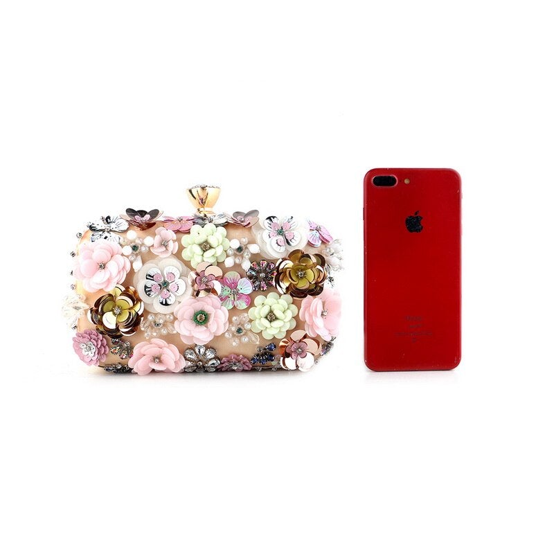 Handbags  Women Flower Clutch Evening Bags Wedding Purses Bridal