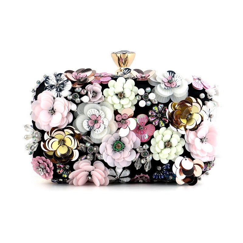 Handbags  Women Flower Clutch Evening Bags Wedding Purses Bridal