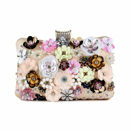 Handbags  Women Flower Clutch Evening Bags Wedding Purses Bridal