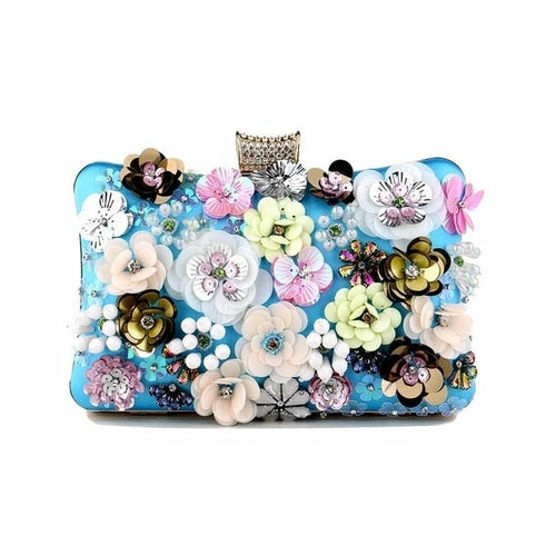 Handbags  Women Flower Clutch Evening Bags Wedding Purses Bridal